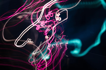 Abstract, Lines, Neon, Stripes, Streaks, Glow HD wallpaper