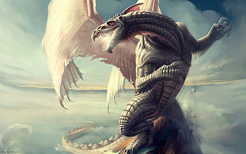 Dragon illustrations, Artistic representations, Fiery dragons, Intricate artwork HD wallpaper