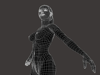 Black 3D Girl, for you HD wallpaper