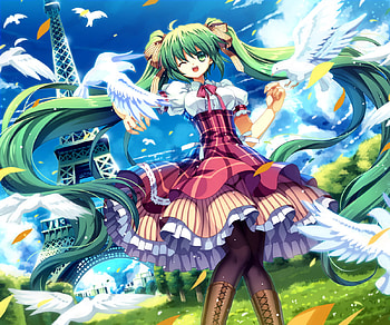Lovely Day, girl, anime, lovely, fun HD wallpaper