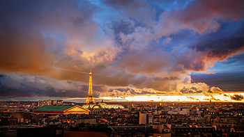 Paris skyline, Romantic atmosphere, Storied history, French elegance HD wallpaper