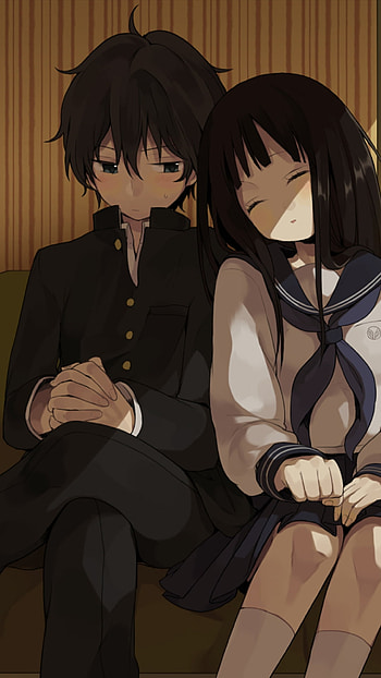Couple, Anime, Hyouka HD phone wallpaper