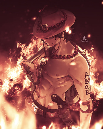 Ace, fogo, portgasdace, luffy, animes, sabo HD phone wallpaper