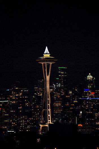 Cities, Building, Lights, Night City, Tower HD phone wallpaper