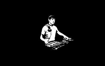 DJ Spock, star trek, space, dj, spock HD wallpaper