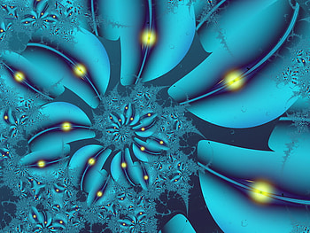FIREFLY ABSTRACT, accent, fireflies, abstract, teal HD wallpaper