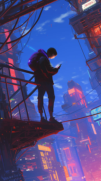 Cyberpunk Vista for !, Sci Fi, cyberpunk HD phone wallpaper