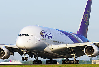 Thai Airways International, Airbus A380, Airline fleet, HS-TUC HD wallpaper