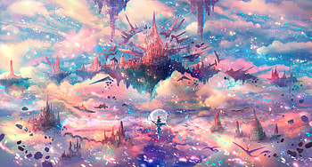 Enchanted Skylines: A Fantasy City in, fantasy, city, fantasy city HD wallpaper