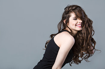 Cute Smile With Dimples , girls, cute, model HD wallpaper