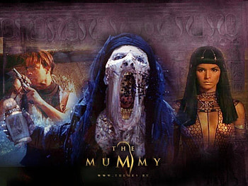 the mummy, mummy, gun, woman, man HD wallpaper