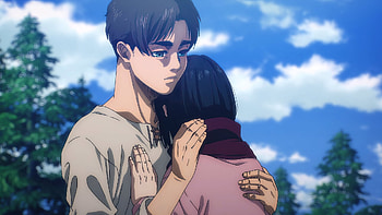 Attack on Titan Season 4 Part 3 End, Eren Yeager, Mikasa Ackerman, Anime, Attack on Titan, Eren & Mikasa HD wallpaper