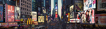 Times Square, Dynamic energy, City lights, Breathtaking view HD wallpaper