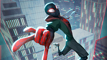 Spiderman Miles Morales , spiderman, superheroes, artwork, digital-art, behance HD wallpaper