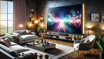 Stylish Home Interior with Modern TV Design, TV, interior, Home, design HD wallpaper