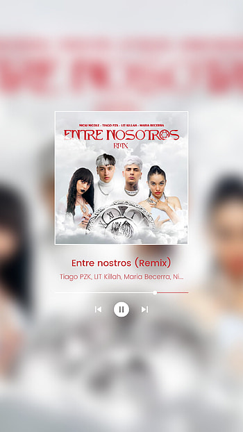 Entre nosotros, Maria Becerra, Nicki Nicole, Tiago PZK, LIT Killah HD phone wallpaper