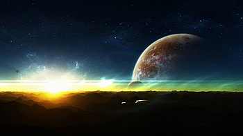 .wiki-Space-Abstract-Sunrise---PIC- HD wallpaper