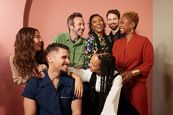 The Big Door Prize Cast Celebration, TV Show, The Big Door Prize HD wallpaper