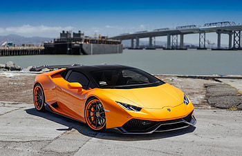 Lamborghini VAG Performante Huracan Orange, lamborghini, cars HD wallpaper