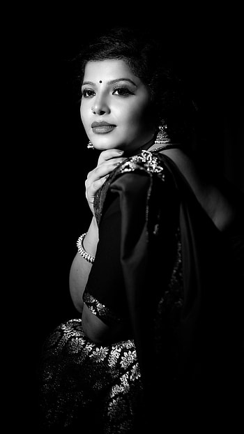 Disha poovaih, kannada actress, beautiful HD phone wallpaper
