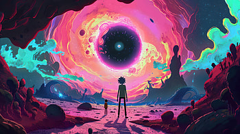 Rick And Morty Epic Escapes, rick, rick-and-morty, cartoons, tv-shows, animated-tv-series, artist, artwork, deviantart, ai HD wallpaper