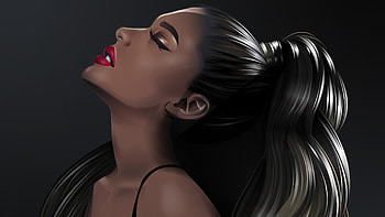 Ariana Grande Vector, ariana-grande, celebrities, music, singer, behance HD wallpaper
