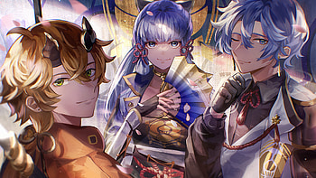 Kamisato Ayaka Kamisato Ayato Thoma Genshin Impact HD wallpaper