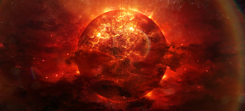 Abstract, Fire, Clouds, Ball, Flaming, Fiery HD wallpaper