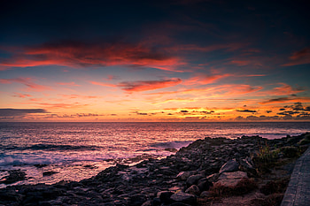 Scenic View Of Beach In Evening, beach, evening, nature, graphy HD wallpaper