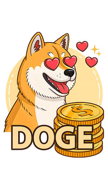 Dogecoin Delight: Your Fun , dog, coin HD phone wallpaper