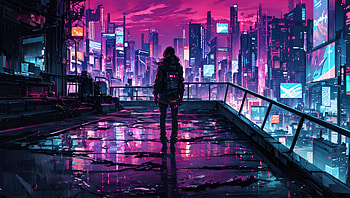 The Cyber Fate, cyberpunk, scifi, artist, artwork, digital-art, pixiv HD wallpaper