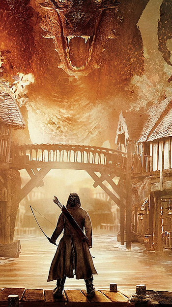 The Battle Of The Five Armies, Smaug HD phone wallpaper