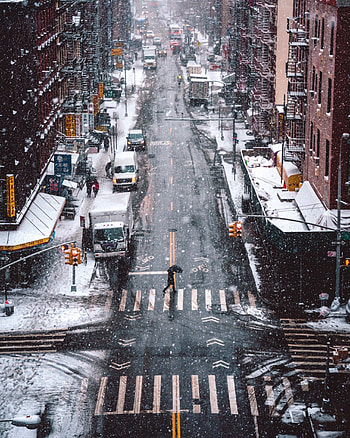 Winter wonderland, Christmas in New York, Captivating cityscape, Festive HD phone wallpaper