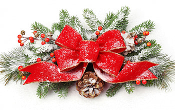 Merry Christmas!, white, craciun, christmas, green, red, card, bow HD wallpaper