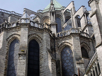 Chartres, medieval, france, cathedral HD wallpaper