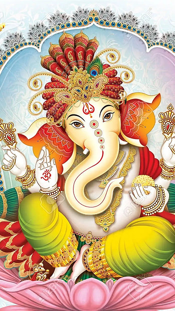 God Ganesh, Beautiful, Painting HD phone wallpaper