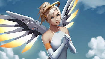 Mercy, Overwatch HD wallpaper