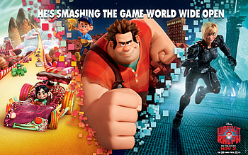 Wreck It Ralph, Movie, Ralph (Wreck It Ralph), Sergeant Calhoun, Vanellope Von Schweetz HD wallpaper