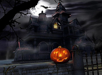 Scary House, other, pumpkin, abstract, house HD wallpaper