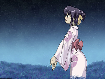 Anime, Girl, Kimono, Belt HD wallpaper