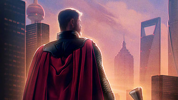 Thor Avengers Endgame Chinese Poster, avengers-endgame, thor, 2019-movies, movies, poster, superheroes HD wallpaper