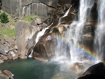 Waterfall, abstract HD wallpaper