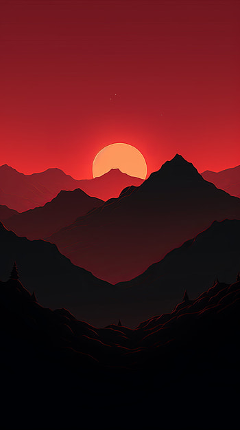 Majestic Sunset Valley Aesthetic, artistic, aesthetic HD phone wallpaper