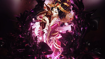 Chang'e, change, girl, goddess, bunny, pink, fantasy, moon, league of legends, luna, chang e, lol HD wallpaper