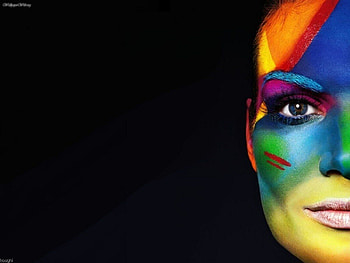 quasi_unknown, black, abstract, color, eye, woman HD wallpaper