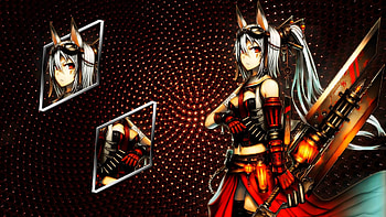 ... Neko girl sword - by darkludovic HD wallpaper