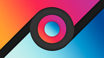 Geometric Abstract Circle , abstract, gradient, artist, artwork, digital-art HD wallpaper