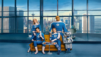 The Fantastic Four First Steps Together As A Family, the-fantastic-four-first-steps, the-fantastic-four, movies, 2025-movies, human-torch, mister-fantastic, invisible-woman, fantastic-four, vanessa-kirby, pedro-pascal, ben-grimm, superheroes HD wallpaper