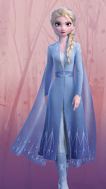 Frozen 2, Elsa, background HD phone wallpaper