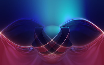 The Shaman's Other Eye, blue, flowing, lights, red, highlights HD wallpaper